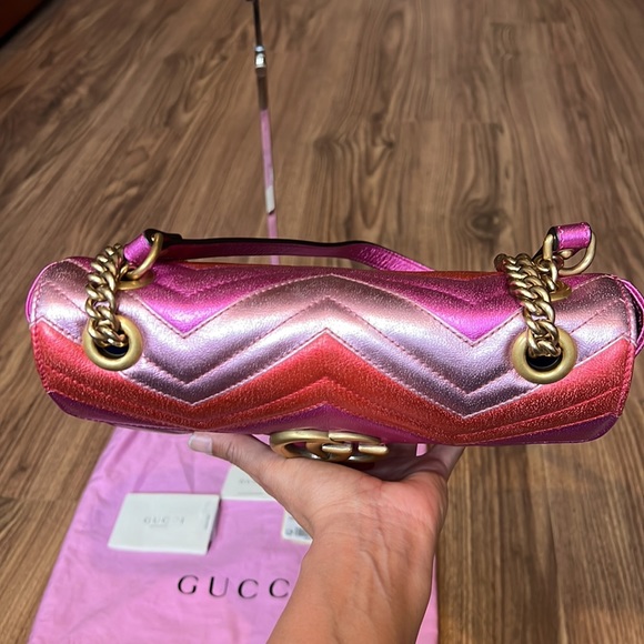 A116- π― % authentic Gucci limited Marmont shoulder bag - Picture 13 of 17